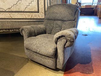 LANE Neutral Cool Grey Manual Swivel Recliner