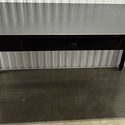 Used Larger Wooden Black Desk