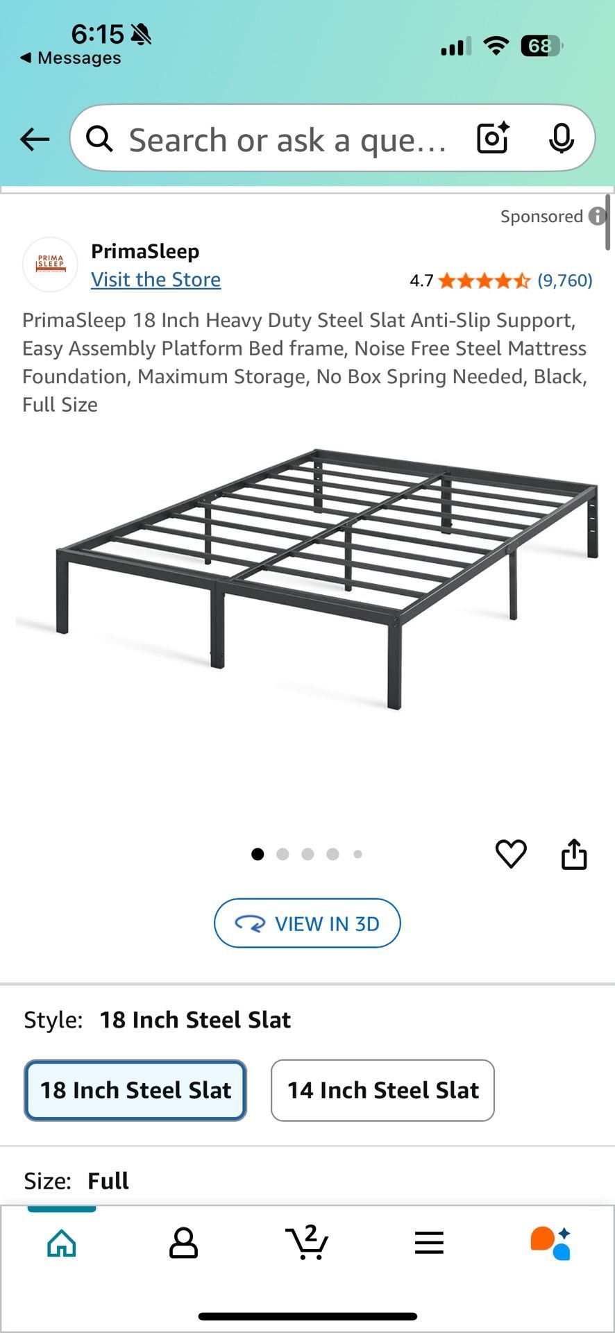 Full Size Bed Frame