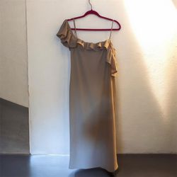 MNG ruffle midi dress.