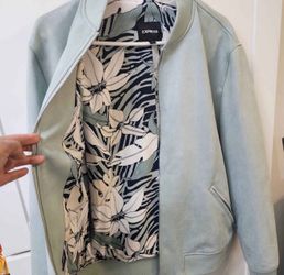 EXPRESS men suade bomber jacket