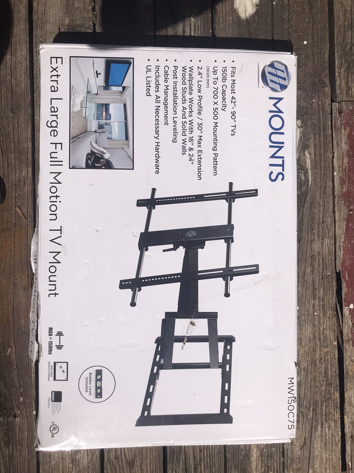 MW LARGE TV MOUNT 42" UP TO 90" MW150c75