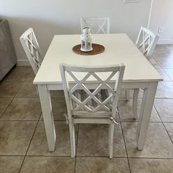 White Kitchen Table