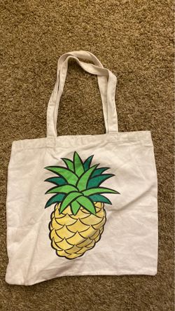 Reusable tote bag pineapple