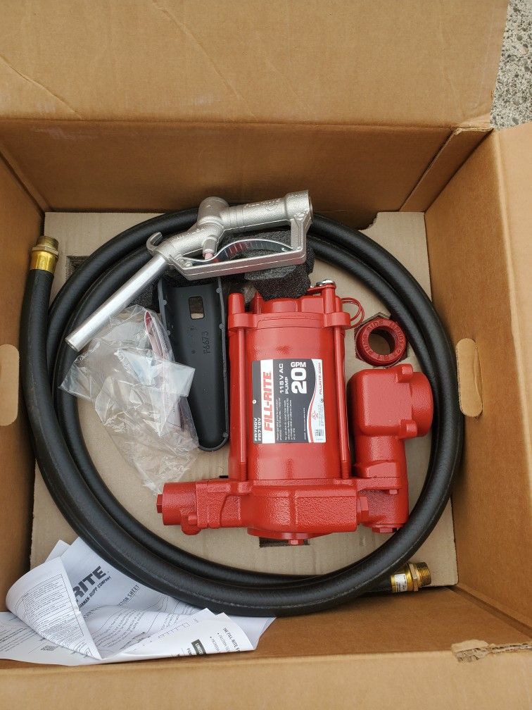 FILL RITE TRANSFER PUMP 20 GPM 115 VOLT