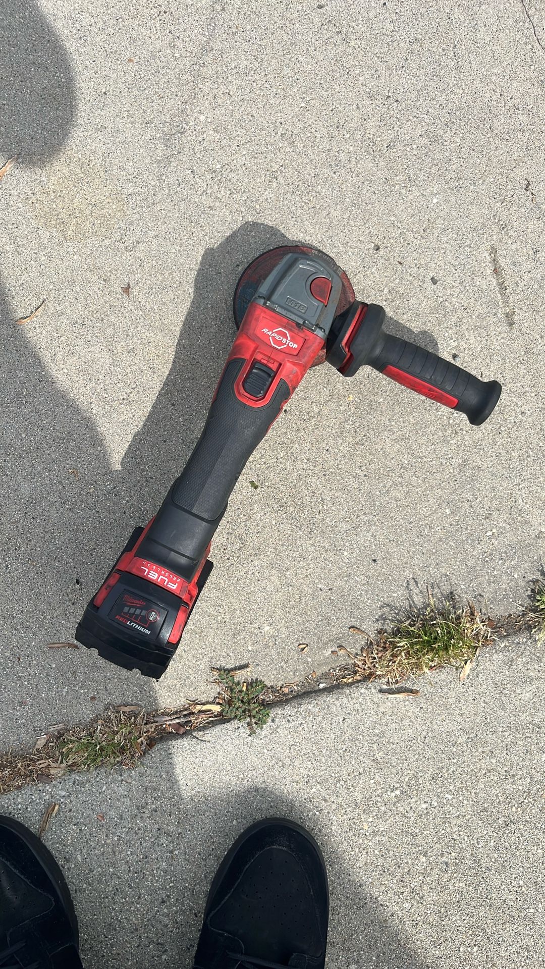 Milwaukee Grinder M18 Rapid Stop W Battery