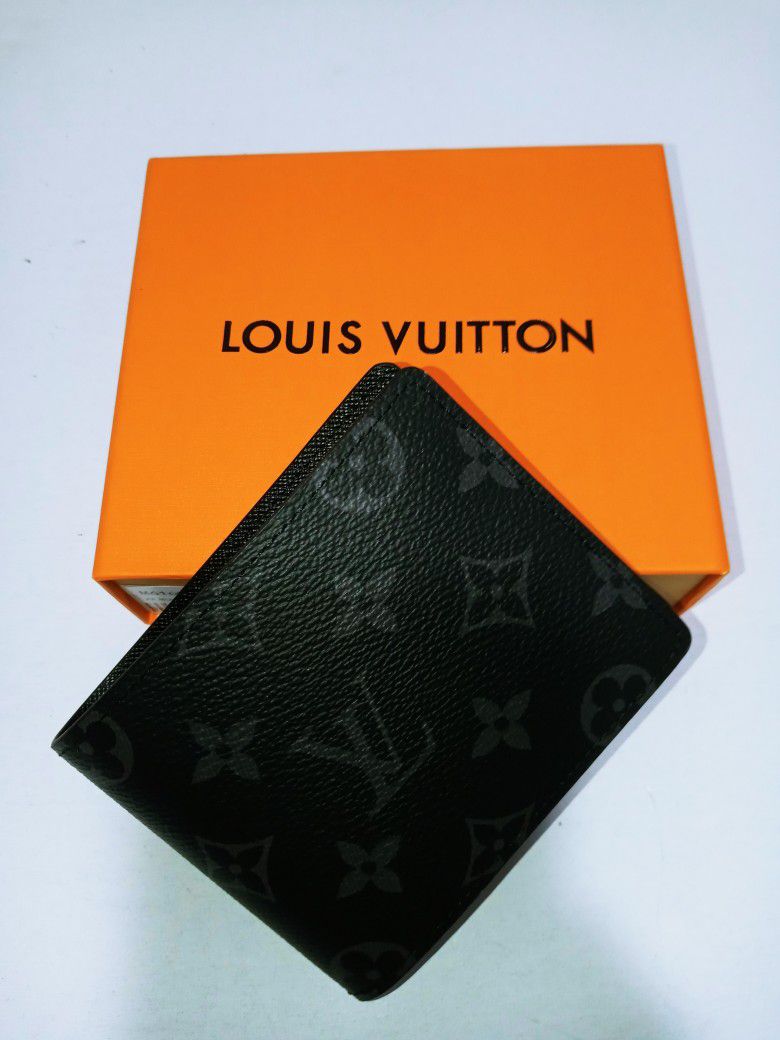 Louis Vuitton LV Mens Black Flower Wallet