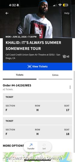 Khalid San Diego Tickets 6/22