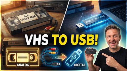 VHS Tape to USB & Digital Transfer / Conversión de VHS a USB