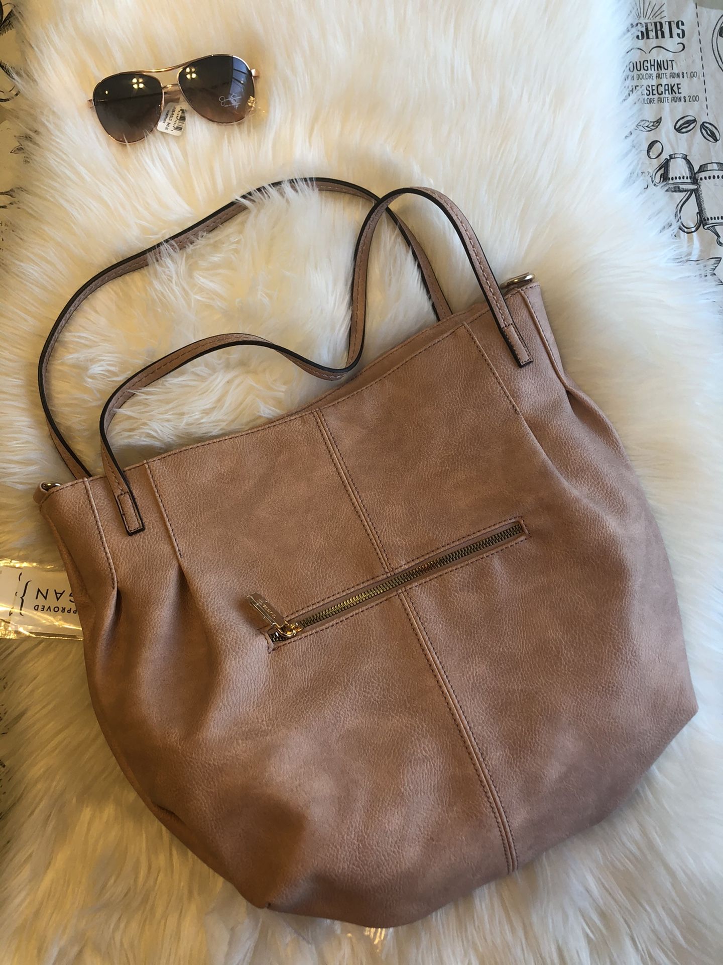 Gussaci bag/ purse and Jessica Simpson sunglasses