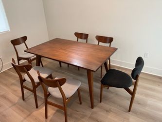 West Elm Dining Table + 6 Chairs set