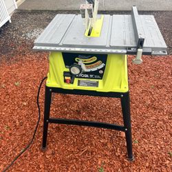 RYOBI 10” Table Saw with Legs (Stand) – Works Perfectly
