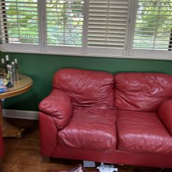 Free Red Leather Sofas