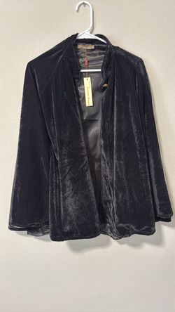 NEW Artemisia Designs Black Velvet Jacket – One Size