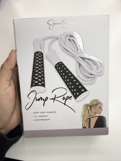Jessica Simpson White & Black Jump Rope 