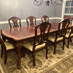 Stunning Dining Set And Chona Cabinet 