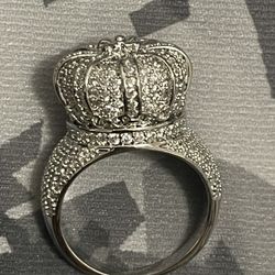 Moissanite Crown Ring