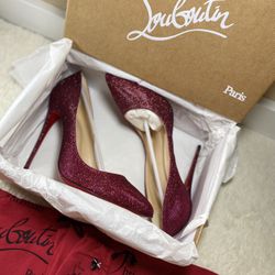 Christian Louboutin Pigalle Follies 120 Glitter  Purple 