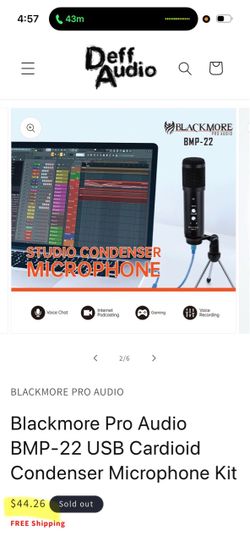 Blackmore Pro Audio BMP-22 USB Condenser Microphone