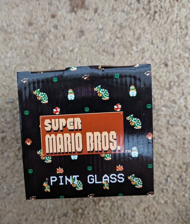 Unopened Super Mario Bros. Pint Glass