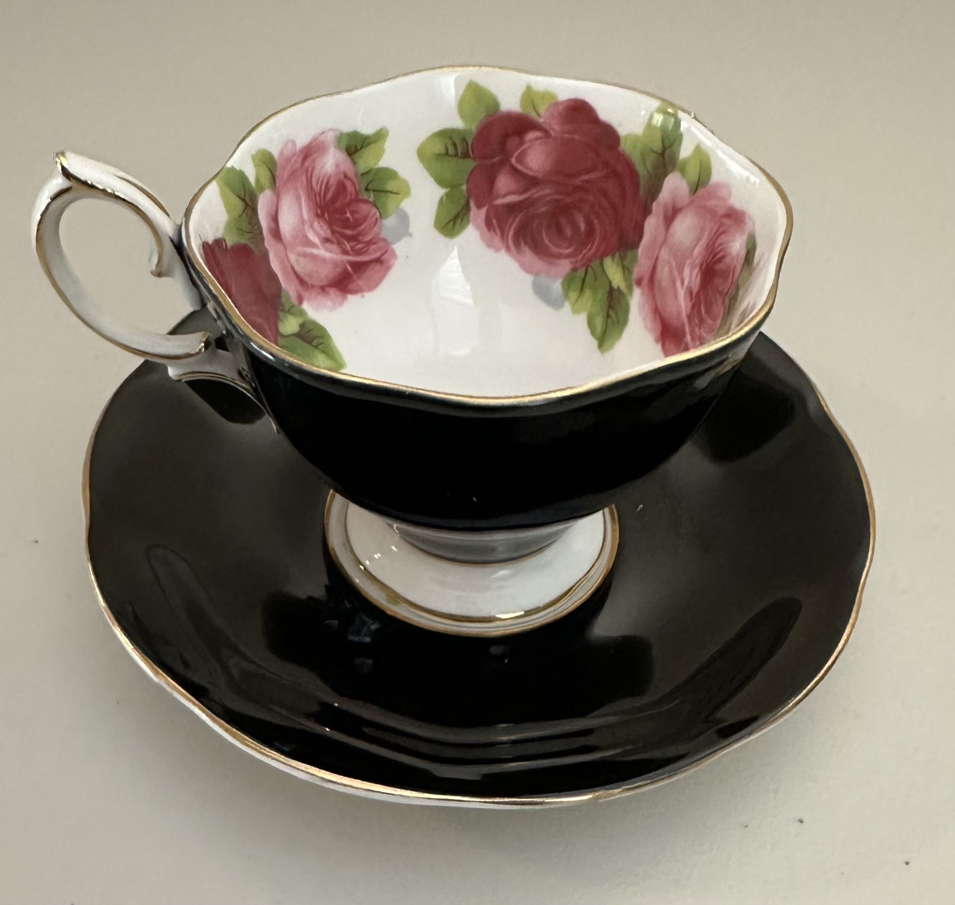 Royal Albert "Old English Rose" Vintage Bone China Teacup and Saucer
