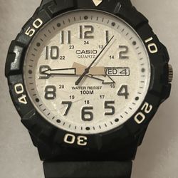 Casio MRW-210H-7 Original White X-Large Dial Analog Mens Watch 100m WR MRW-210