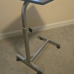 Adjustable Rolling Laptop Desk / C-Table - Great Condition