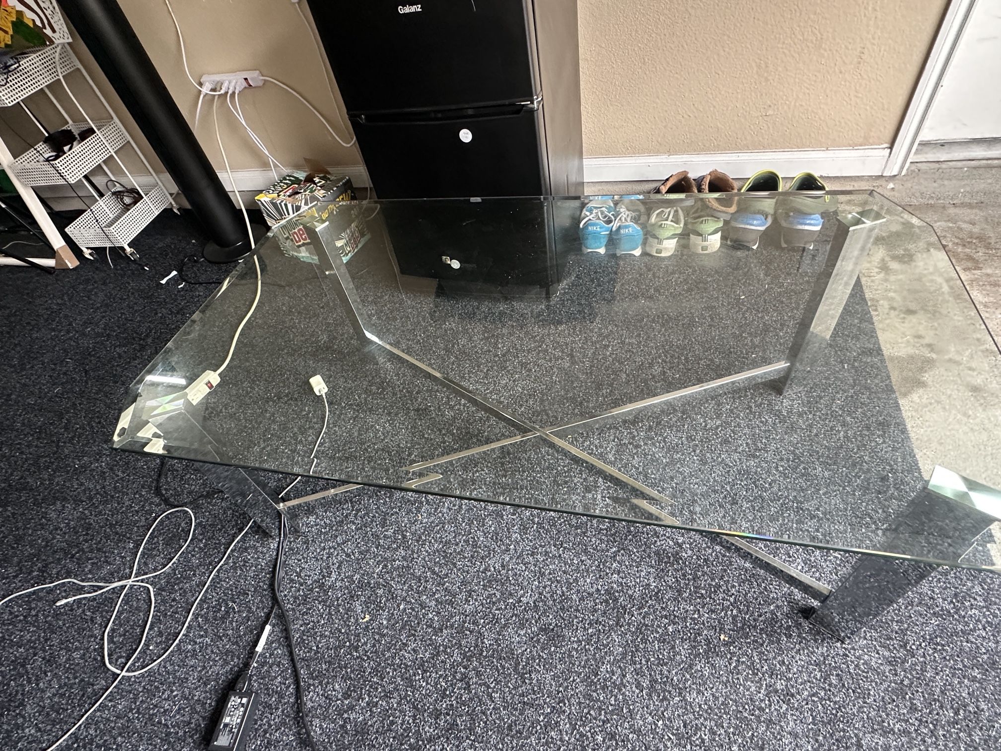 Used glass Center table