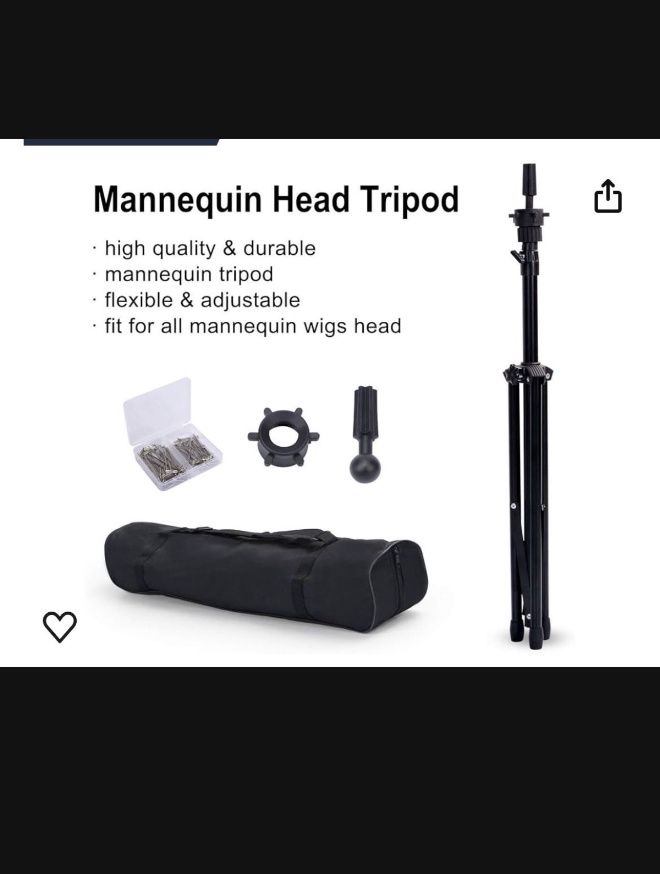 Tripod Stand Mannequin Head Tripod