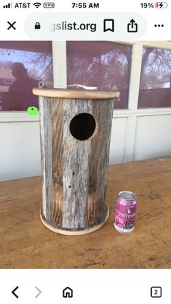 Handcrafted Rustic Owl House. $50 Cash Firm. South Austin.