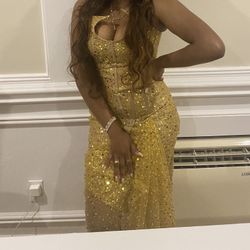Gold Prom Dress