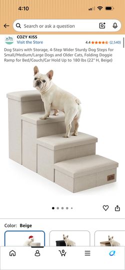 Dog bed stairs