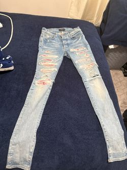 Amiri pink Tie die jeans size 30