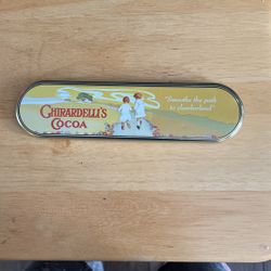 Vintage Ghirardelli’s Cocoa Pencil Box