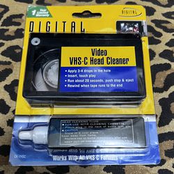 NEW VINTAGE Digital Concepts Video VHS-C Head Cleaner