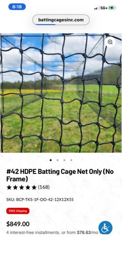 Batting cage nets