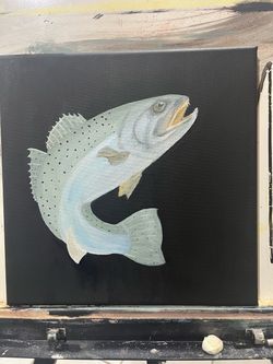 Speckled trout painting