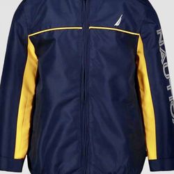 Nautica Boy’s Light Weight Anchor Jacket with Stowable Hood Size 14-16