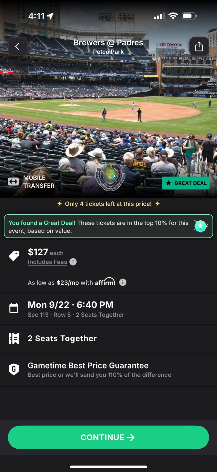 4 Padres Tickets 