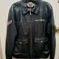Harley Davidson Leather Jacket (L)