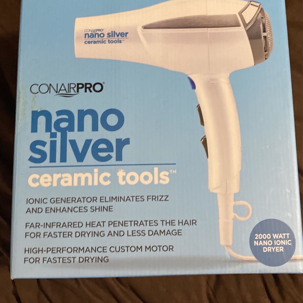 Conair Pro Nano Silver Hair Dryer for Sale in San Antonio, TX - OfferUp