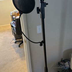 Microphone Stand And Pop Filter