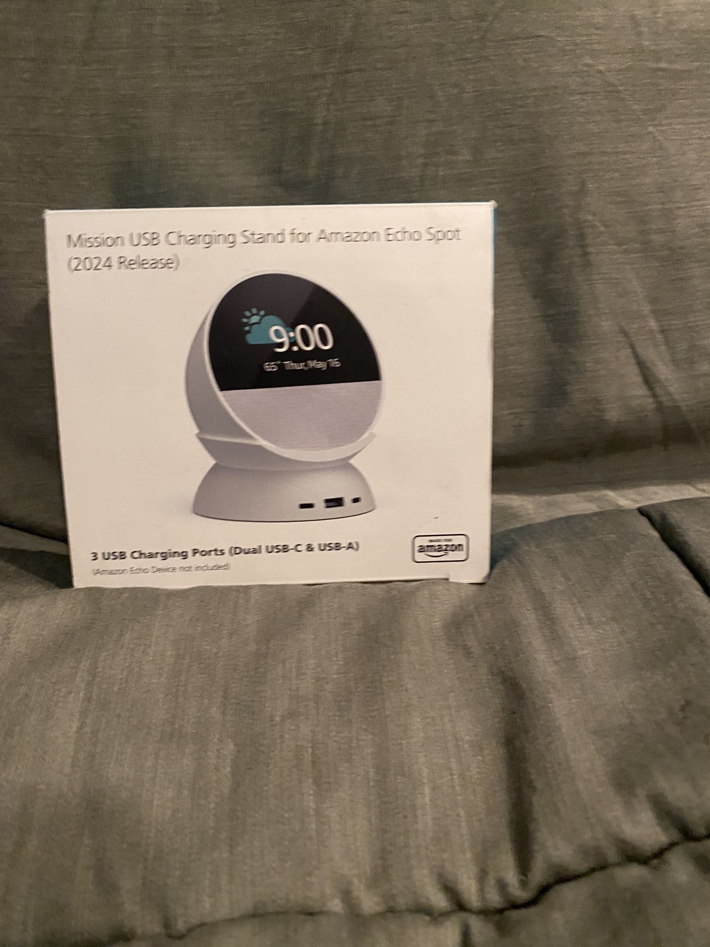 Mission USB Charging Stand for Amazon Echo Spot