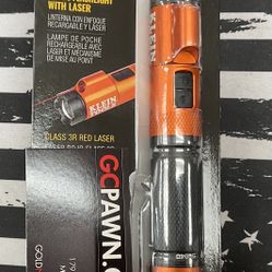 Rechargeable Focus Flashlight With Laser