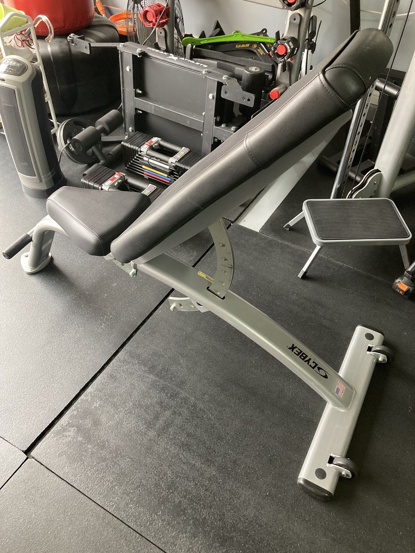 Cybex -10 to 80 degrees adjustable bench