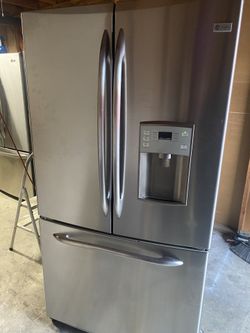 Ge French Doors Stainless Steel Refrigerator Counter Depth 