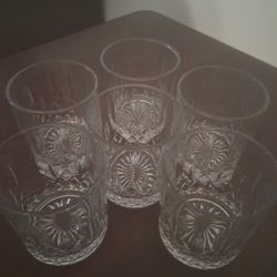 New 8 Oz. Cut Glasses 