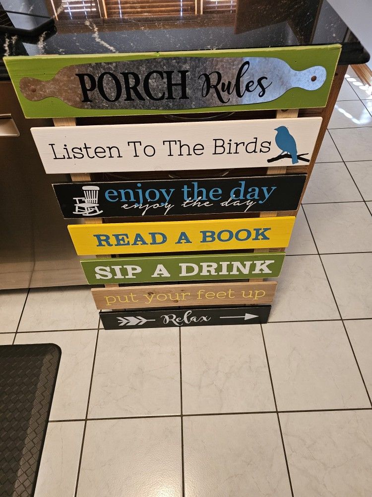 Outdoor Patio Sign