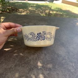 Pyrex Bowl Homestead Cinderella Oatmeal Blue