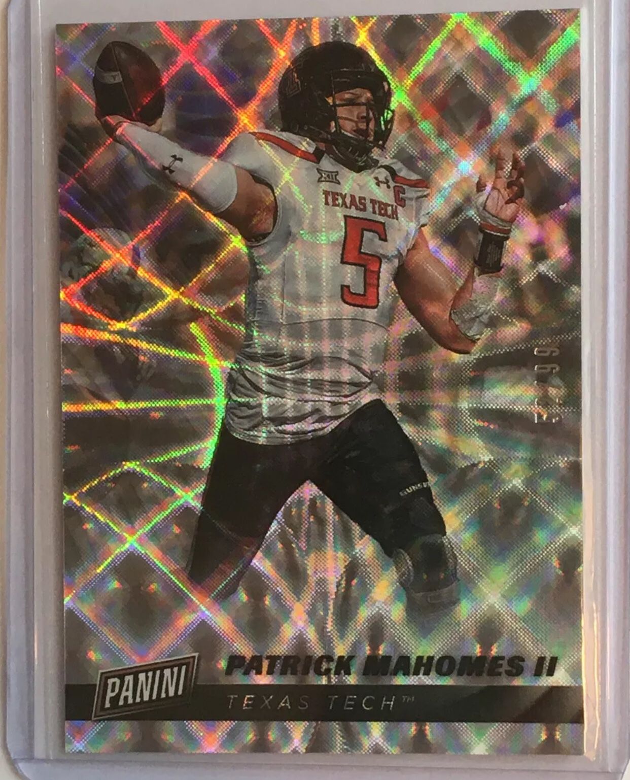 Patrick Mahomes SP/99 Future Frames Parallel 2019-Panini Cyber Monday #PM
